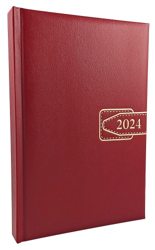 Agenda 2024, format A5, datata zilnic, 360 de pagini, bloc cusut 