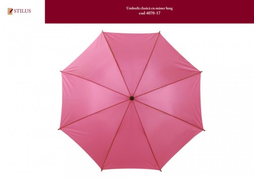 Umbrela clasica roz