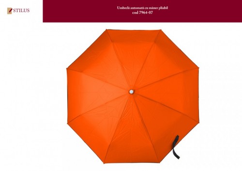 Umbrela portocalie automata personalizata