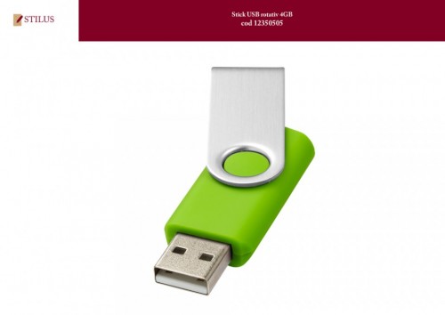 Stick USB 4 GB verde personalizat
